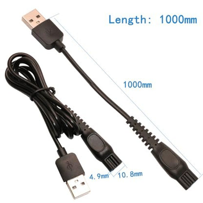 5V USB Power Cord Replacement Charger Adapter - Compatible with Electric Shavers, Hair Clippers, Purifiers, Lamps - 5521 DC Plug, 9-Piece Set