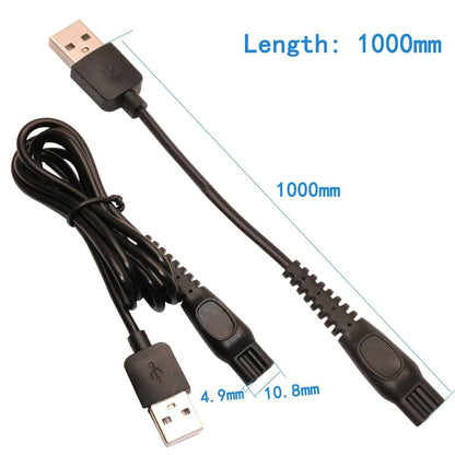 5V USB Power Cord Replacement Charger Adapter - Compatible with Electric Shavers, Hair Clippers, Purifiers, Lamps - 5521 DC Plug, 9-Piece Set