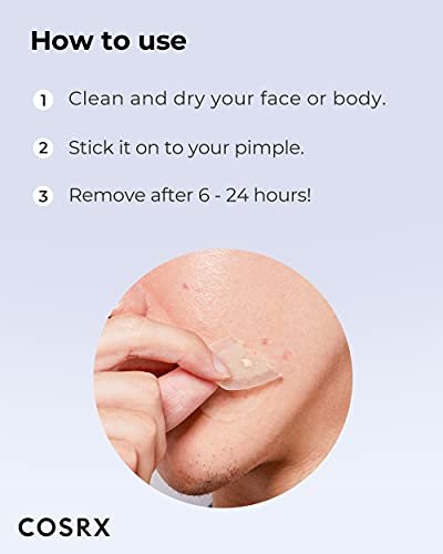 COSRX Master Patch Intensive - Oval-Shaped Hydrocolloid Pimple Patches with Tea Tree Oil & Salicylic Acid, Fast Blemish & Zit Treatment, 10 X-Large Patches Avelisse