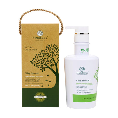 Xiaomoxuan Organic Tea Tree Oil Shampoo - Moisturizing for Dry Hair, Scalp Treatment, Sulfate-Free - Collagen Bond for Oily Scalp and Ends, 18.6 Fl Oz Avelisse