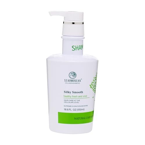 Xiaomoxuan Organic Tea Tree Oil Shampoo - Moisturizing for Dry Hair, Scalp Treatment, Sulfate-Free - Collagen Bond for Oily Scalp and Ends, 18.6 Fl Oz Avelisse