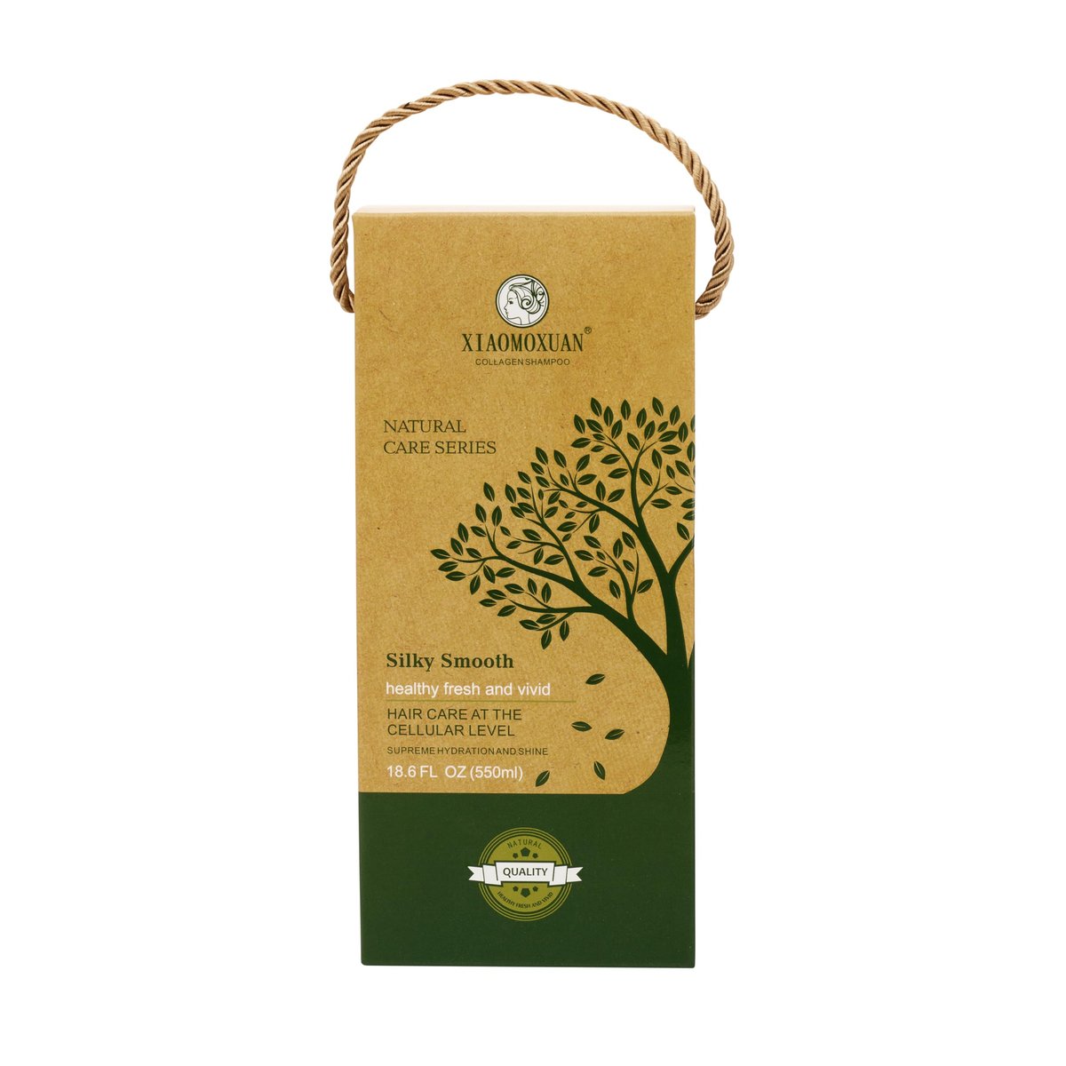 Xiaomoxuan Organic Tea Tree Oil Shampoo - Moisturizing for Dry Hair, Scalp Treatment, Sulfate-Free - Collagen Bond for Oily Scalp and Ends, 18.6 Fl Oz Avelisse