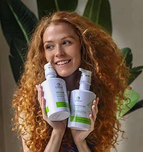 Xiaomoxuan Organic Tea Tree Oil Shampoo - Moisturizing for Dry Hair, Scalp Treatment, Sulfate-Free - Collagen Bond for Oily Scalp and Ends, 18.6 Fl Oz Avelisse