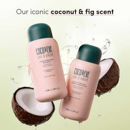 Coco & Eve Like a Virgin Shampoo & Conditioner Bundle - Natural Sulfate-Free Hair Care with Argan, Coconut & Avocado Oil for Dry, Damaged, Color Treated Hair - Anti-Frizz (8.4 fl oz each) Avelisse