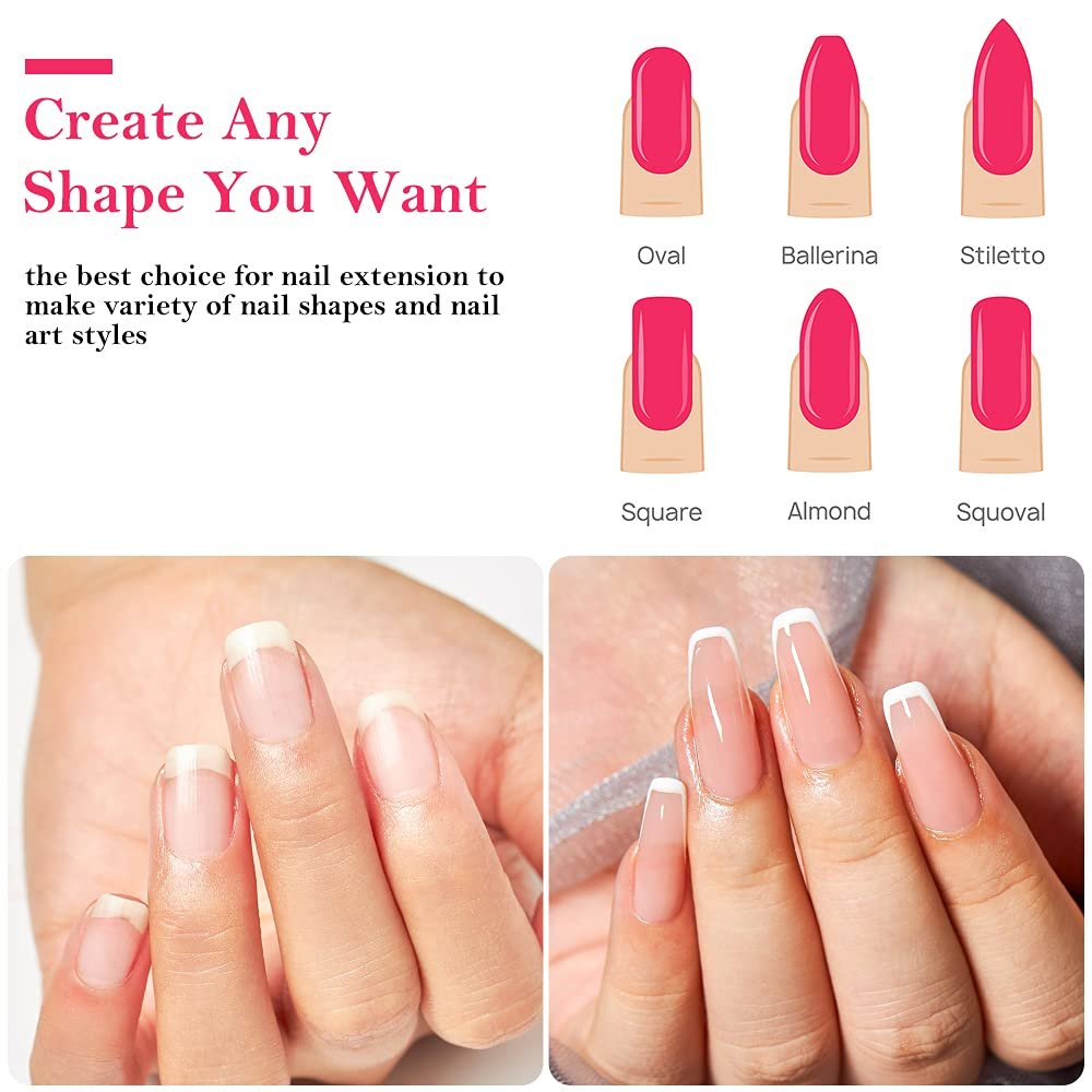 Fiberglass Nail Extension Gel Kit – Builder Gel with Silk Fiberglass for Nail Art Avelisse