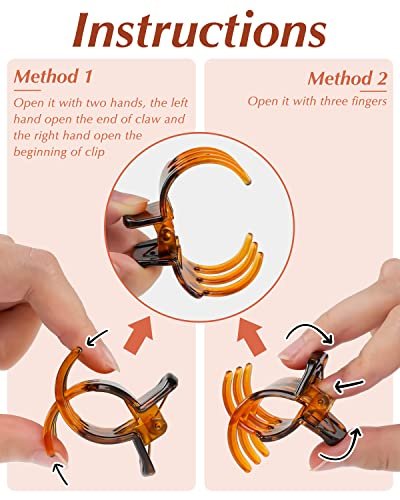 18 Pcs Medium Hair Clips for Women and Girls - 1.38 Inch No-Slip Jaw Claw Clips, Black Plastic Avelisse