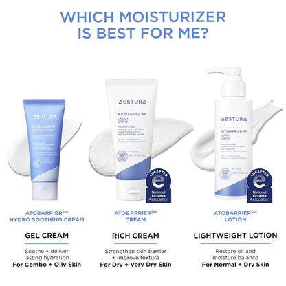 AESTURA ATOBARRIER365 Hydro Soothing Gel Cream Moisturizer with Ceramides for Moisture Barrier Repair | Lightweight Hydration, Instant Cooling, Suitable for Sensitive Skin, 60ML / 2.03 fl.oz. Avelisse