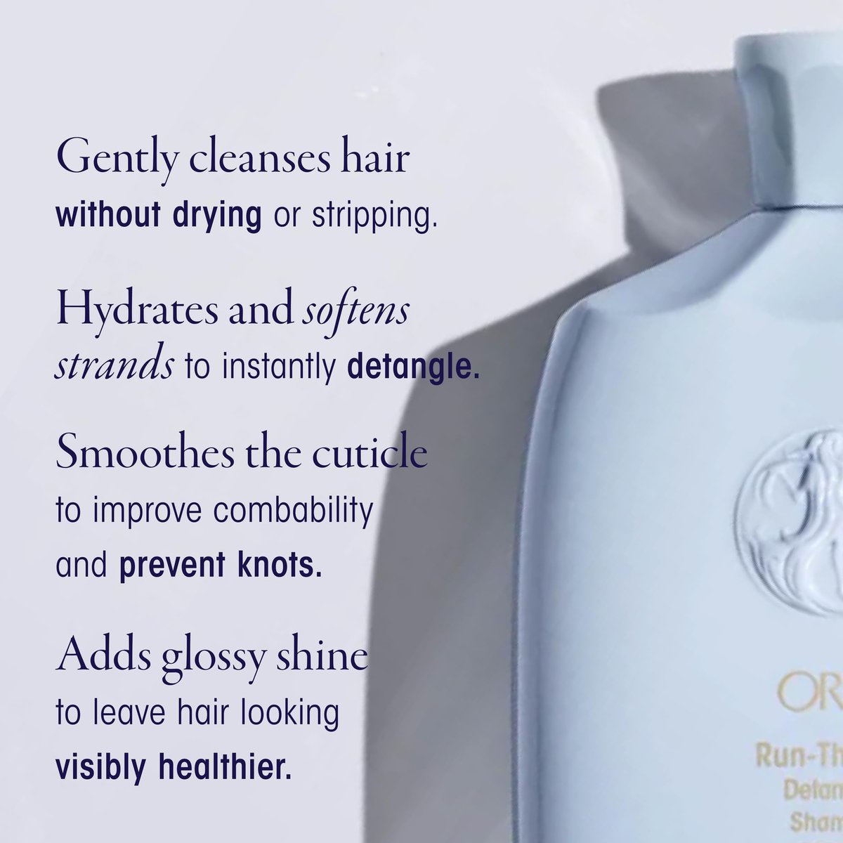 Oribe Run-Through Detangling Shampoo - Hydrates & Softens Hair to Instantly Detangle, Adds Slip & Moisture for Easy Combing, Prevents Knots - For All Hair Types & Textures - 8.5 oz Avelisse