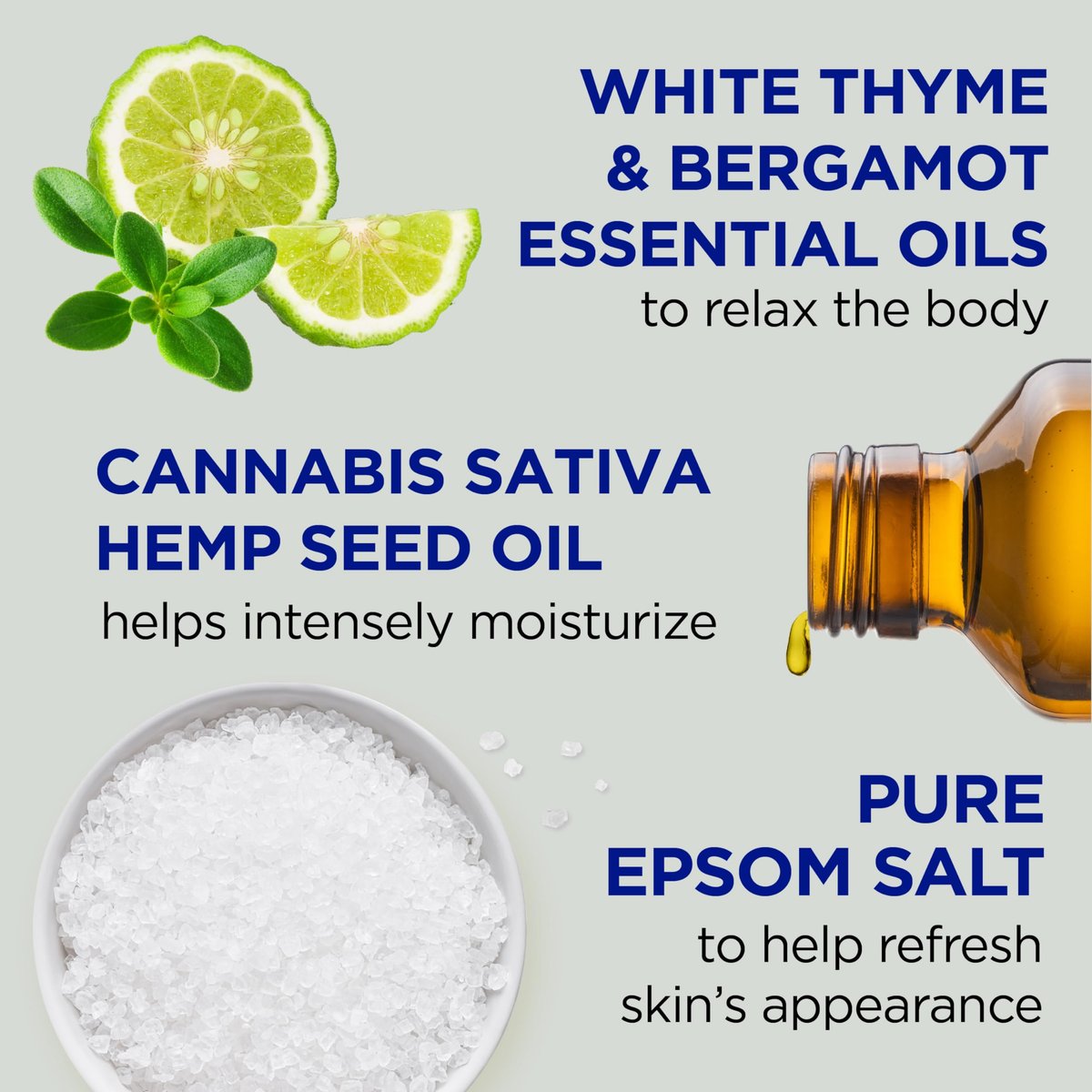 Dr Teal's Body Wash with Pure Epsom Salt & Cannabis Sativa Hemp Seed Oil, 24 fl oz (Pack of 4) Avelisse