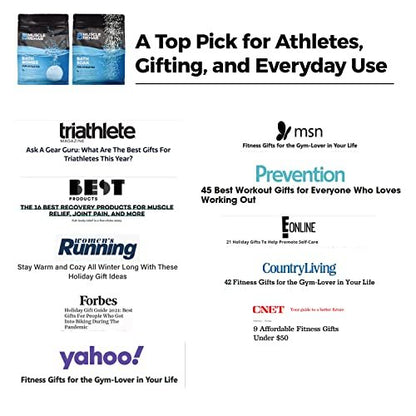Muscle Rehab Epsom Salt Bath Soak 5 Travel Packets – Arnica & Magnesium for Muscle Pain Relief, Portable Foot Soak for Athletes & Active Recovery Avelisse