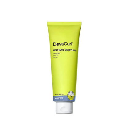 DevaCurl Melt Into Moisture Treatment Mask - Deep Conditioner for Curly Hair, 8 oz
