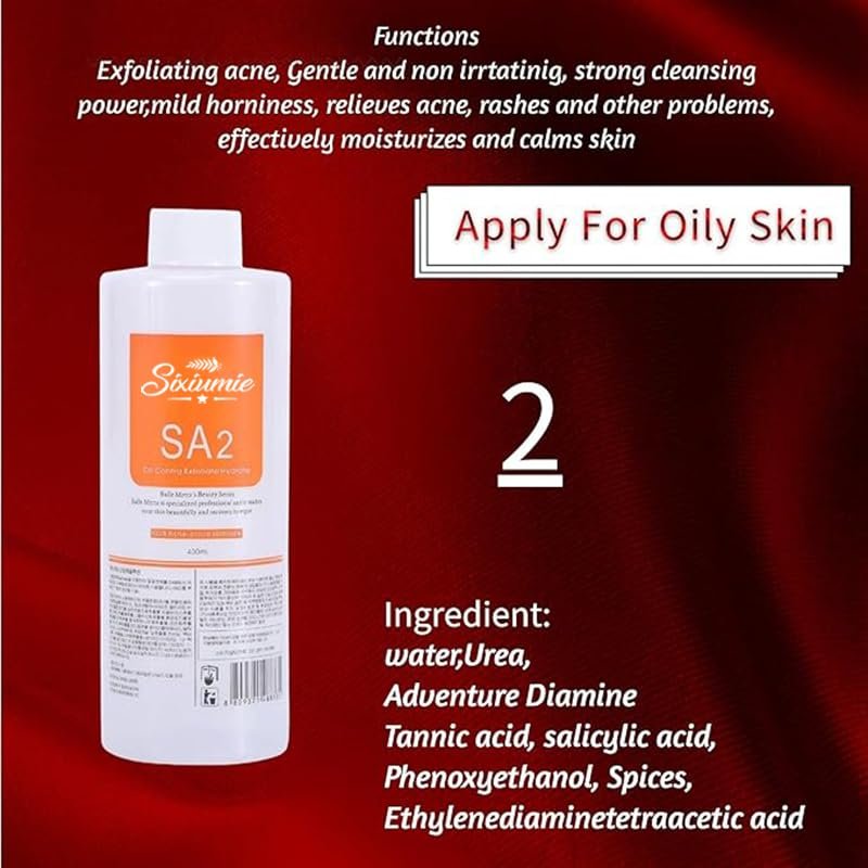 Marfort AS1 SA2 AO3 Aqua Peeling Solution - Professional 400ml Set of 3 for Facial Peeling & Skin Care Avelisse