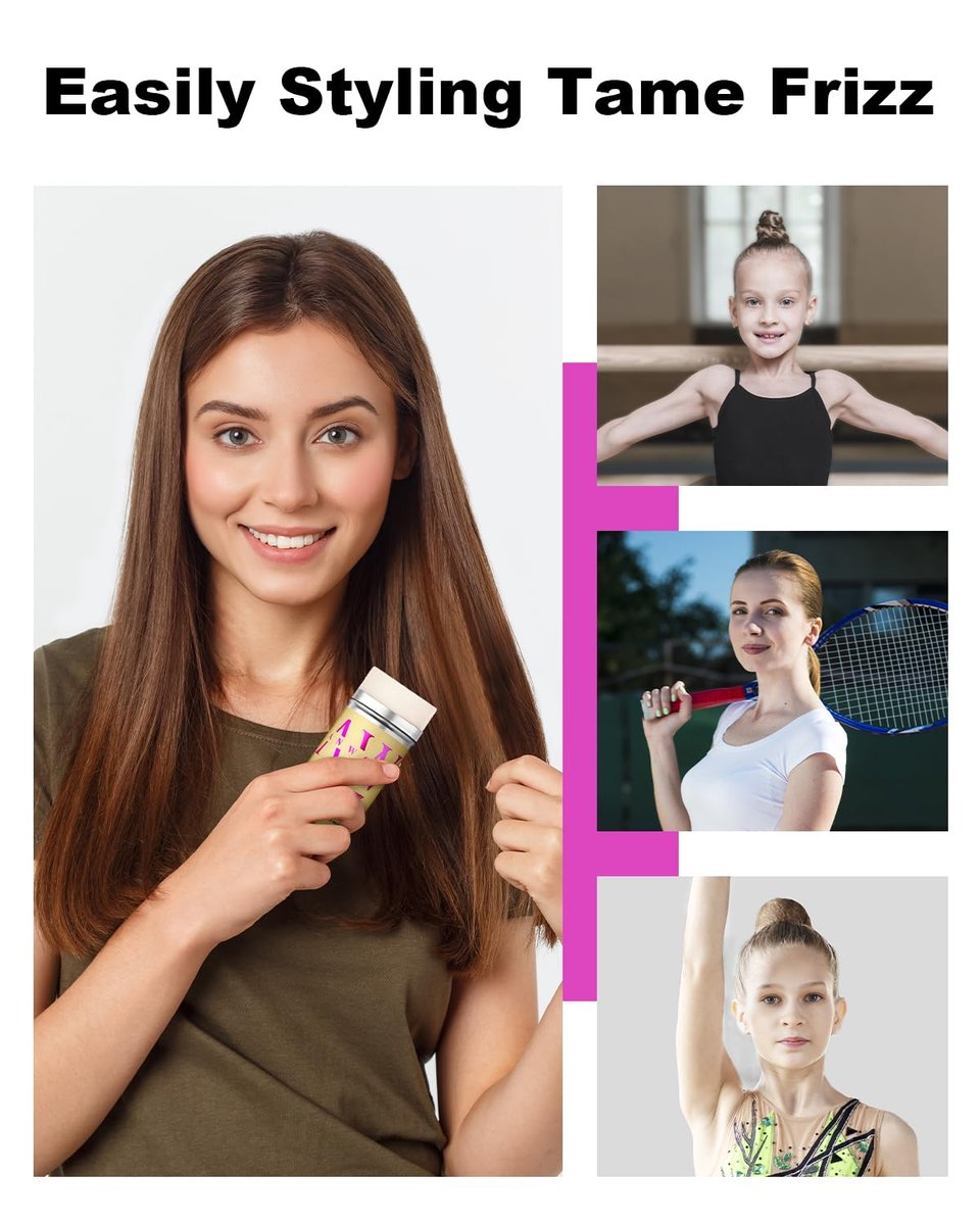 BabyFaceDiary Hair Wax Stick for Flyaways – Smoothing Stick for Kids & Women – 2.7 oz - görsel 11