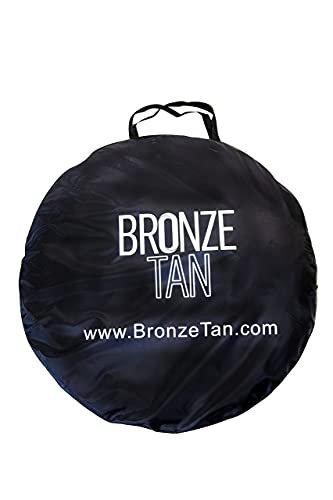 Pop Up Spray Tan Tent for Professionals - Waterproof Booth with Portable Carrying Case for Spray Tan Salons - Self Tanning Black by Bronze Tan Avelisse
