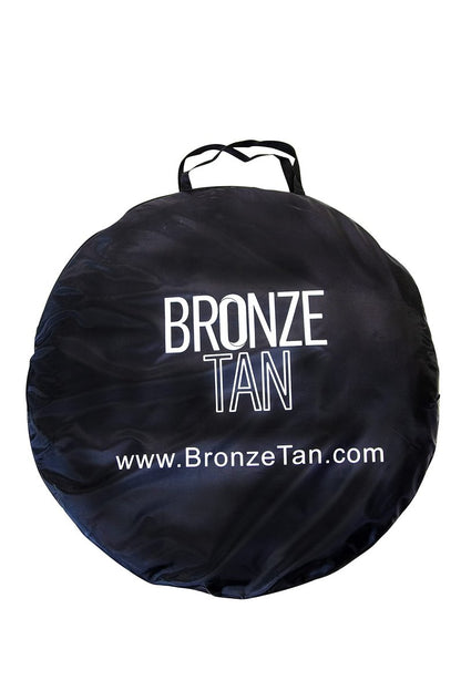 Pop Up Spray Tan Tent for Professionals - Waterproof Booth with Portable Carrying Case for Spray Tan Salons - Self Tanning Black by Bronze Tan Avelisse