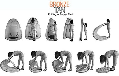 Pop Up Spray Tan Tent for Professionals - Waterproof Booth with Portable Carrying Case for Spray Tan Salons - Self Tanning Black by Bronze Tan Avelisse