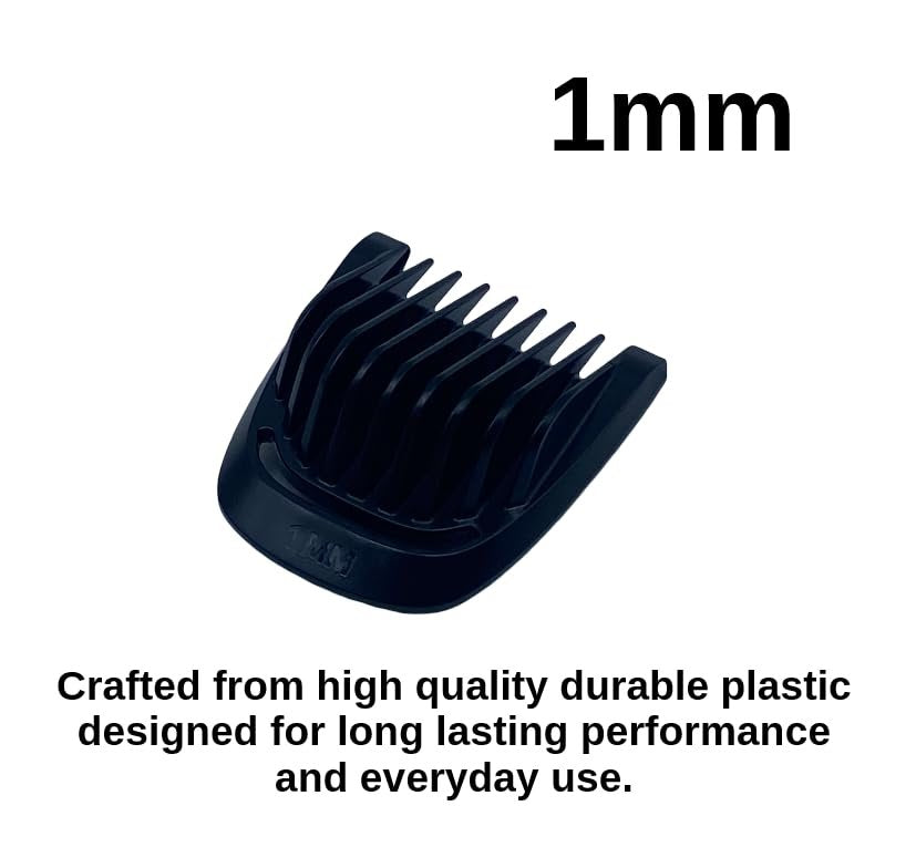 1mm Beard Stubble Trimmer Replacement Guide Comb for Philips Norelco Multigroom MG3750 MG3760 MG5750 MG5760 MG7750 MG7770 MG7790 MG7791 Avelisse
