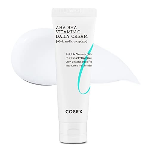 COSRX AHA BHA Vitamin C Daily Cream - Anti-Aging Face Moisturizer 1.69 fl oz (50 ml) Avelisse