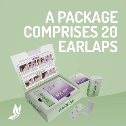 EARLAP MAXHOLD Cosmetic Ear Corrector – 20 Count, White, Non-Surgical Solution for Prominent Ears Avelisse