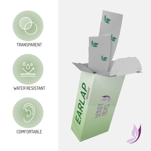EARLAP MAXHOLD Cosmetic Ear Corrector – 20 Count, White, Non-Surgical Solution for Prominent Ears Avelisse
