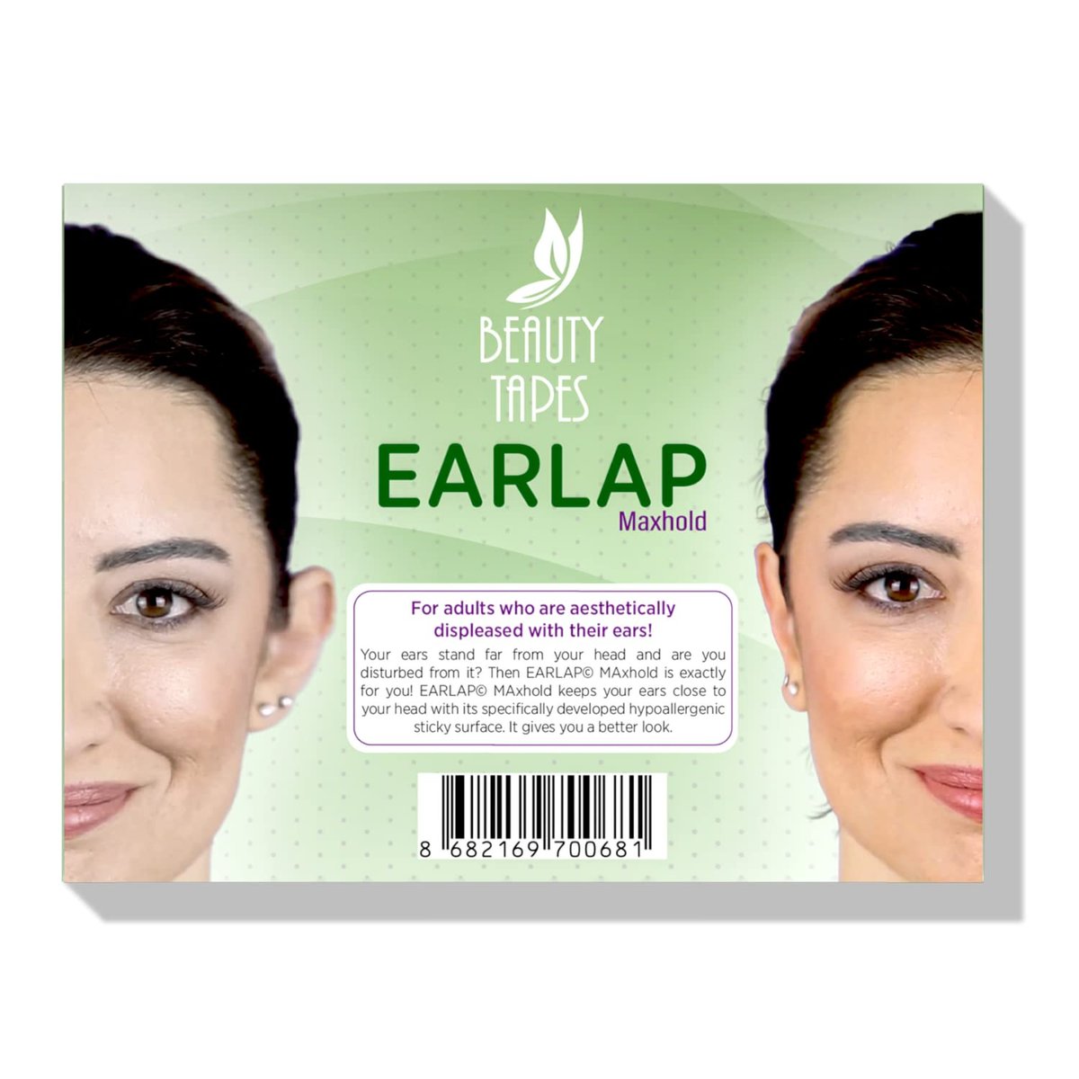 EARLAP MAXHOLD Cosmetic Ear Corrector – 20 Count, White, Non-Surgical Solution for Prominent Ears Avelisse