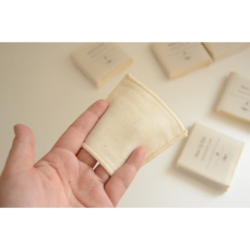 Nawrap Organic Cotton Reusable Make-Up Pads - 12-Pack, Made in Japan - görsel 3