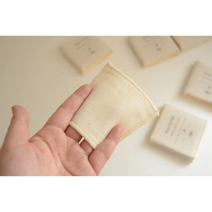 Nawrap Organic Cotton Reusable Make-Up Pads - 12-Pack, Made in Japan