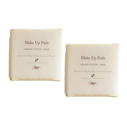 Nawrap Organic Cotton Reusable Make-Up Pads - 12-Pack, Made in Japan