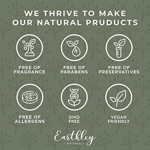 Earthley Wellness Lymphatic Cream – Natural Swelling & Congestion Relief with Castor Oil, Calendula & Yarrow – 8 oz Avelisse
