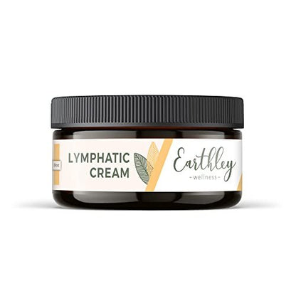 Earthley Wellness Lymphatic Cream – Natural Swelling & Congestion Relief with Castor Oil, Calendula & Yarrow – 8 oz Avelisse
