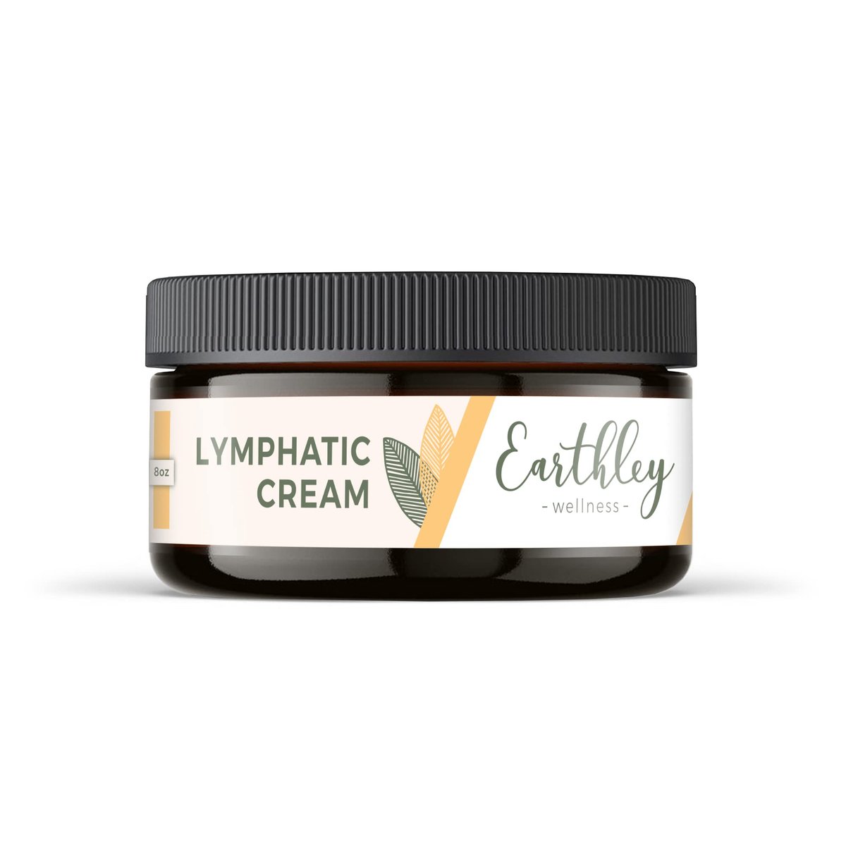 Earthley Wellness Lymphatic Cream – Natural Swelling & Congestion Relief with Castor Oil, Calendula & Yarrow – 8 oz Avelisse