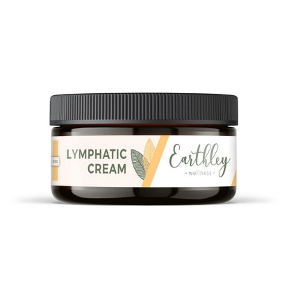 Earthley Wellness Lymphatic Cream – Natural Swelling & Congestion Relief with Castor Oil, Calendula & Yarrow – 8 oz Avelisse