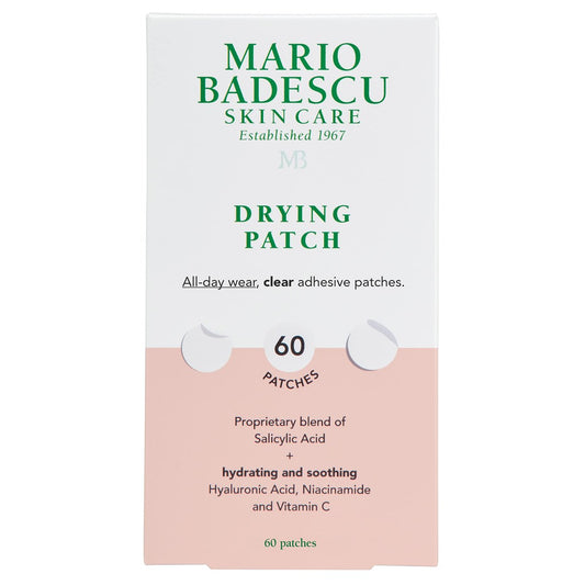 Mario Badescu Drying Patch Blemish Covering - Invisible Spot Treatment with Vitamin C, Vegan & Cruelty Free, Strong Hold (60 Patches, 12mm), Clear Avelisse