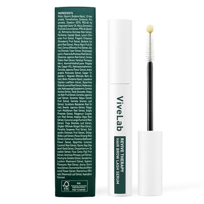 ViveLab Revive Therapy Serum – Natural Eyelash & Eyebrow Enhancer for Thicker Lashes and Brows – Korean Dermatologist-Conceived Hypoallergenic Growth Kit Avelisse