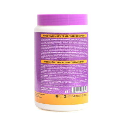 SalonLine Intensive Shine + Frizz Reduction Combing Cream 1kg (35.2oz) – Define All Curls & Hair Textures with Coconut Oil, Mango Oil & Collagen