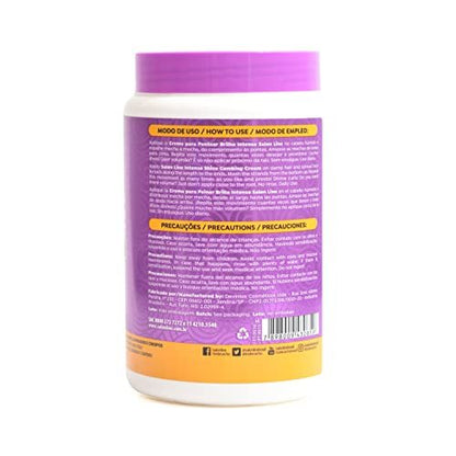 SalonLine Intensive Shine + Frizz Reduction Combing Cream 1kg (35.2oz) – Define All Curls & Hair Textures with Coconut Oil, Mango Oil & Collagen