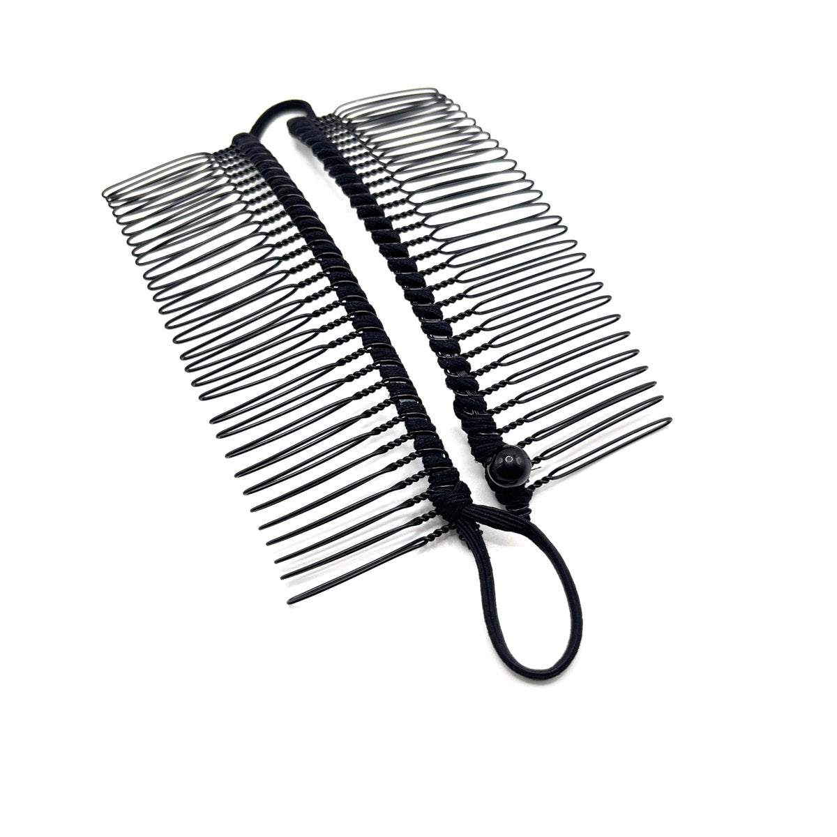 MYEAST Stretchy Banana Clip for Hair - Medium 30-Teeth Vintage Hair Claw for Thick & Curly Hair, Lightweight No-Crease Hair Clincher (Black) - görsel 7