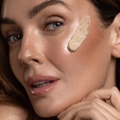 DIME Whipped Exfoliating Face Mask - Gentle Salicylic Acid & Lactic Acid Scrub with Cellulose Beads, Pore Cleansing & Smoothing Facial Exfoliator, 2 oz Avelisse