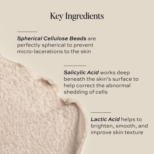 DIME Whipped Exfoliating Face Mask - Gentle Salicylic Acid & Lactic Acid Scrub with Cellulose Beads, Pore Cleansing & Smoothing Facial Exfoliator, 2 oz Avelisse