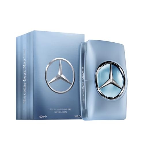 Mercedes-Benz Man Fresh Eau de Toilette for Men - Long Lasting Cologne with Bergamot & Cedarwood - 3.4 oz Avelisse
