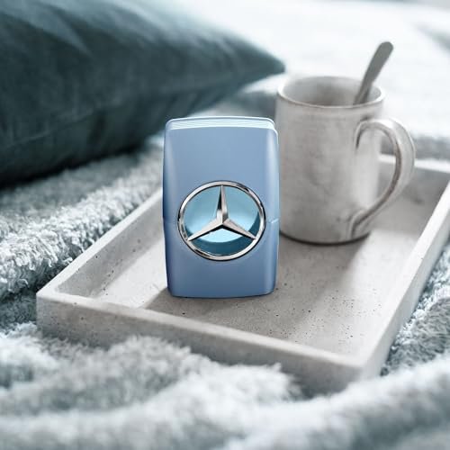 Mercedes-Benz Man Fresh Eau de Toilette for Men - Long Lasting Cologne with Bergamot & Cedarwood - 3.4 oz Avelisse