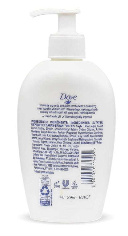 Dove Nourishing Hand Wash Variety 3-Pack (250ml Each) – Deeply Nourishing, Shea Butter & Warm Vanilla, Cucumber & Green Tea Avelisse