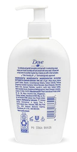 Dove Nourishing Hand Wash Variety 3-Pack (250ml Each) – Deeply Nourishing, Shea Butter & Warm Vanilla, Cucumber & Green Tea Avelisse