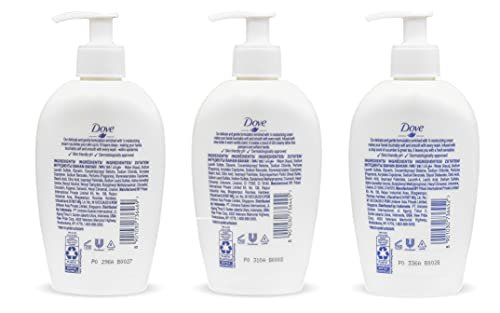 Dove Nourishing Hand Wash Variety 3-Pack (250ml Each) – Deeply Nourishing, Shea Butter & Warm Vanilla, Cucumber & Green Tea Avelisse
