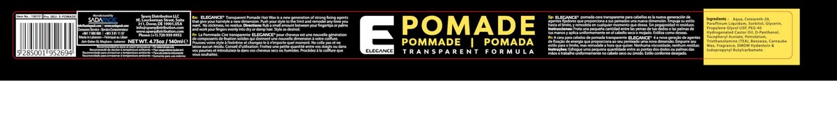 Elegance Hair Pomade - Super Strong Hold Wax, Long-Lasting Shine, 4.73 oz - görsel 3