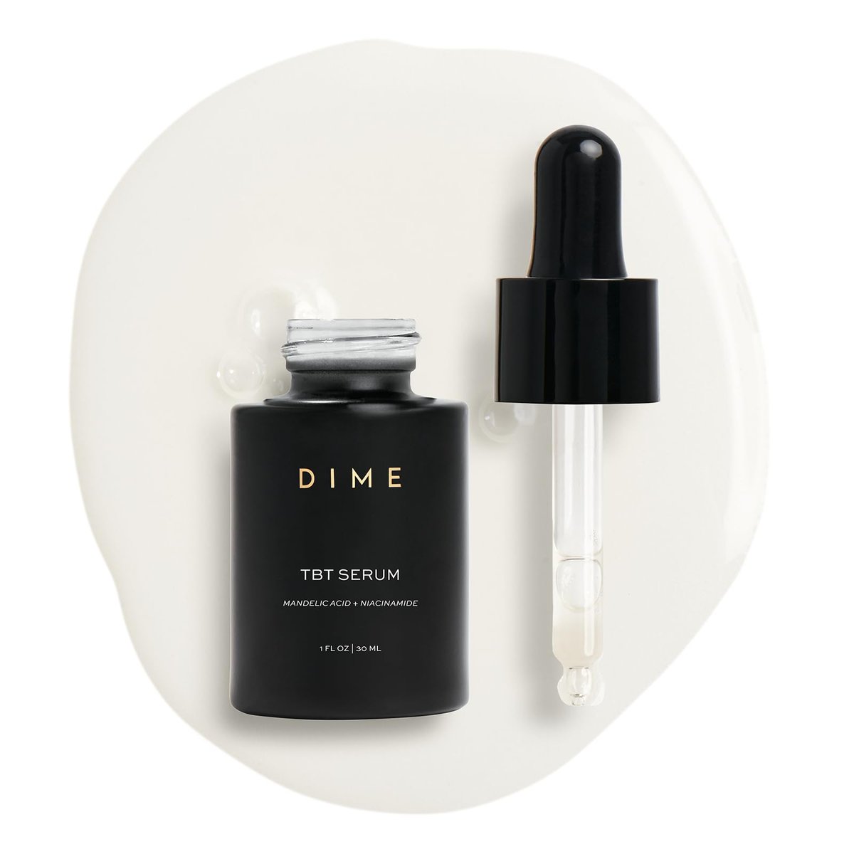DIME Beauty TBT Serum - Anti-Aging Face Serum with Bakuchiol, Niacinamide and Mandelic Acid, Retinol Alternative for Fine Lines and Wrinkles, Vegan, Cruelty-Free, 1 oz / 30 ml Avelisse