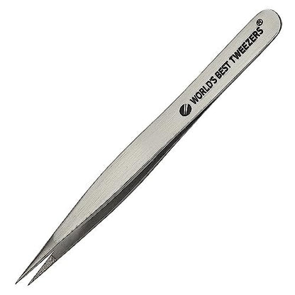 Professional Diamond Tip Splinter Tweezer - World's Best Tweezers, Silver Stainless Steel & Glass Avelisse
