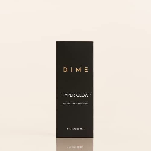DIME Beauty Hyper Glow Vitamin C Face Serum for Dark Spots and Brightening with Ferulic Acid, Resveratrol and Hyaluronic Acid, Firming Glow Serum, Vegan, Cruelty-Free, 1 oz / 30 ml Avelisse