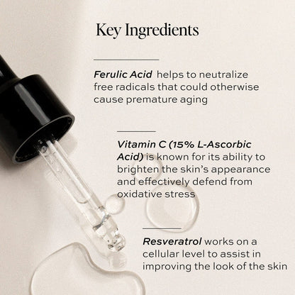 DIME Beauty Hyper Glow Vitamin C Face Serum for Dark Spots and Brightening with Ferulic Acid, Resveratrol and Hyaluronic Acid, Firming Glow Serum, Vegan, Cruelty-Free, 1 oz / 30 ml Avelisse