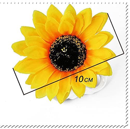 Sunflower Hair Barrettes for Women & Girls – 4-Pack Daisy Alligator Hair Clips for Summer Beach Style - görsel 4